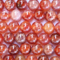 Agate fire 8 mm round bead Brazil - BeauMonde Bijoux