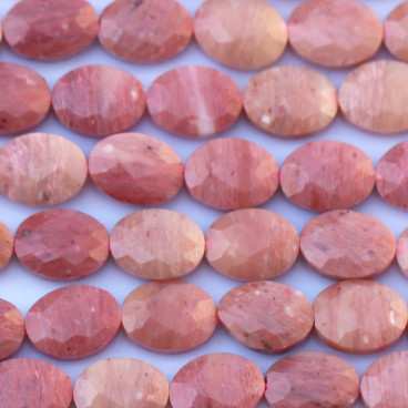 BeauMonde Bijoux - Rhodonite 6x8 mm environ ovale plat facetté Australie