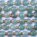 BeauMonde Bijoux - Aventurine 6x6mm environ carré plat facetté Brésil