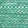 Aventurine 6/6.3 mm environ perle ronde mat médium A Brésil