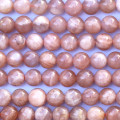 Sun stone mixte 6/6.3 mm environ perle ronde A Afrique du Sud