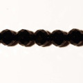 Agate noire 8 mm perle facetée