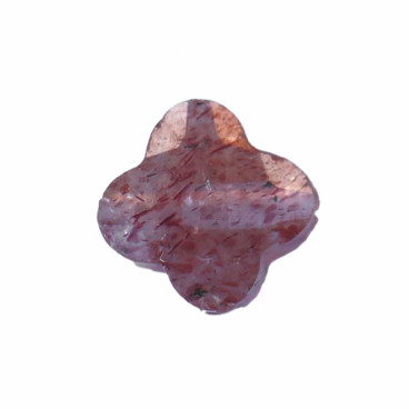 Quartz strawberry 10 mm environ fleur facettée Brésil - BeauMonde Bijoux