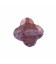Quartz strawberry 10 mm environ fleur facettée Brésil
