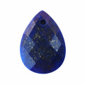 Pendentif 13x18 mm environ lapis lazuli goutte facettée percée dans l’épaisseur Afghanistan - BeauMonde Bijoux
