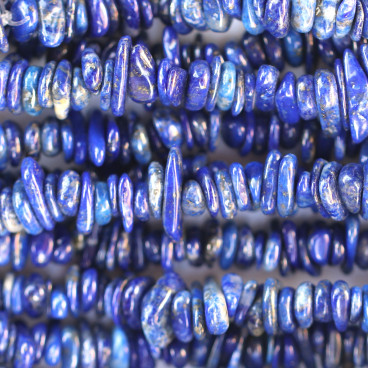 Lapis lazuli pierre chips fin 4/7 mm +/- environ Afghanistan - BeauMonde Bijoux