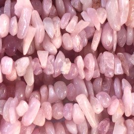 Kunzite pierre chips 5/8 mm +/- environ Tanzanie - BeauMonde Bijoux