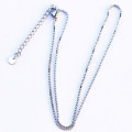 Chaine venitienne 1.5mm environ longueur 38cm environ + chainette d'extension acier inoxydable 316