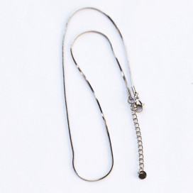 Chaine serpent carré 1mm - BeauMonde Bijoux