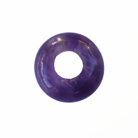 Rondelle 10 mm environ améthyste grand trou Brésil - BeauMonde Bijoux