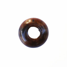 Rondelle 10 mm environ oeil de tigre grand trou Afrique - BeauMonde Bijoux