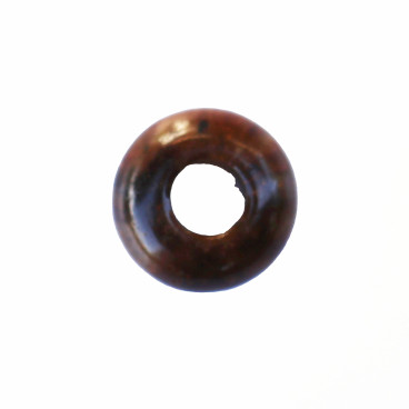 Rondelle 10 mm environ oeil de tigre grand trou Afrique - BeauMonde Bijoux