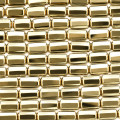 Hématite dorée 3x5mm environ tube grande facette Chine - BeauMonde Bijoux