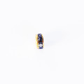 Rondelle strass 6 mm acier inoxydable doré 304