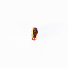 Rondelle strass mm acier inoxydable doré 304 - BeauMonde Bijoux
