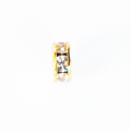 Rondelle strass mm acier inoxydable doré 304