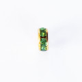 BeauMonde Bijoux - Rondelle strass 8 mm acier inoxydable doré 304