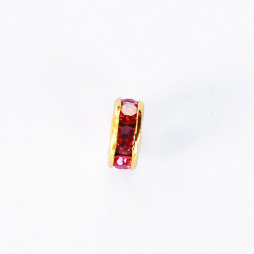 Rondelle strass mm acier inoxydable doré 304 - BeauMonde Bijoux