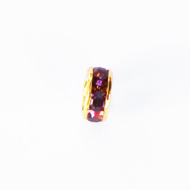 Rondelle strass mm acier inoxydable doré 304 - BeauMonde Bijoux