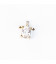 Tortue strass 11.6x10.4mm + anneau acier inoxydable 304
