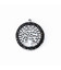 Médaille arbre de vie strass noir 15mm + anneau acier inoxydable 304