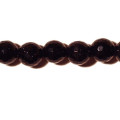 Blue gold stone 8 mm perle ronde facetée