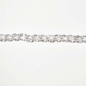 BeauMonde Bijoux - Cristal de roche 4 mm environ perle ronde facettée AA Brésil