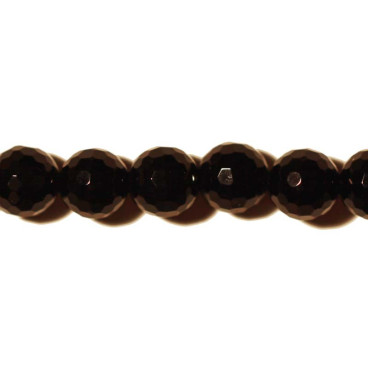 BeauMonde Bijoux - Onyx 8 mm perle ronde facettée A Brésil