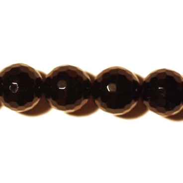 BeauMonde Bijoux - Onyx 10 mm perle ronde facettée A Brésil