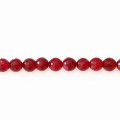 BeauMonde Bijoux - Agate 8/8.3 mm perle facettée ronde fushia