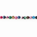 BeauMonde Bijoux - Agate 6 mm multi veinée perle facettée