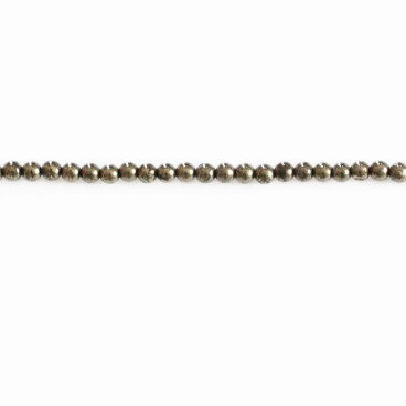 BeauMonde Bijoux - Pyrite 4 mm environ perle ronde A+ Mexique