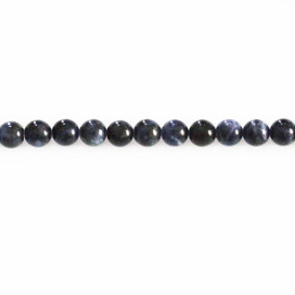 Sodalite 6.3/6.5 mm environ perle ronde A+ Afrique du Sud