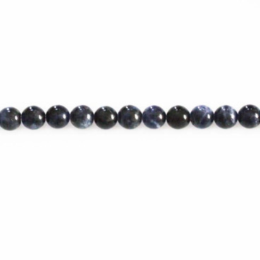 BeauMonde Bijoux - Sodalite 6.3/6.5 mm environ perle ronde A+ Afrique du Sud
