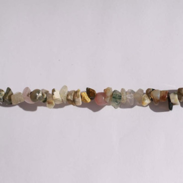 BeauMonde Bijoux - Agate mousse pierre chips 5/8 mm +/- environ Tanzanie