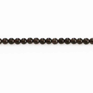 BeauMonde Bijoux - Quartz fumé 4/4.3 mm perle ronde A+ Brésil