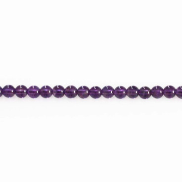 BeauMonde Bijoux - Améthyste 4.3/4.5 mm environ perle ronde Brésil