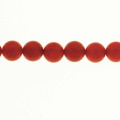 BeauMonde Bijoux - Cornaline 8.2/8.5 mm environ perle ronde (agate rouge) A Brésil