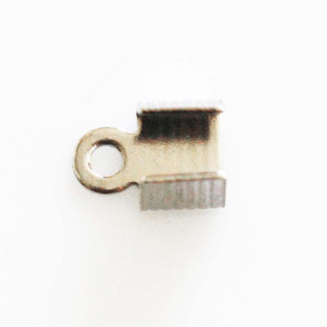 BeauMonde Bijoux - Bandelette pour bout 6 mm métal argenté