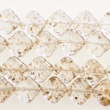 BeauMonde Bijoux - carré verre de bohême 10 mm mini paillette