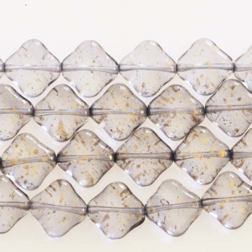 BeauMonde Bijoux - carré verre de bohême 10 mm mini paillette