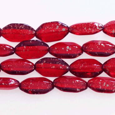 BeauMonde Bijoux - ovale verre de bohême 10x18 mm mini paillette