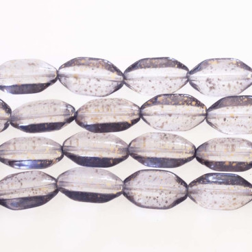 BeauMonde Bijoux - ovale verre de bohême 10x18 mm mini paillette