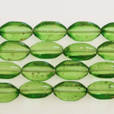 BeauMonde Bijoux - ovale verre de bohême 10x18 mm mini paillette