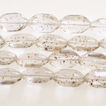 BeauMonde Bijoux - ovale verre de bohême 10x18 mm mini paillette