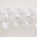 Perle 16x22 mm verre losange plat cristal 