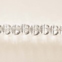 Perles de verre 8mm facettée cristal