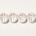 Perles de verre 12mm facetées cristal