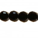 BeauMonde Bijoux - Perles de verre 12 mm facetées noir