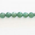 Aventurine 8/8.5 mm environ perle ronde facettée A Brésil